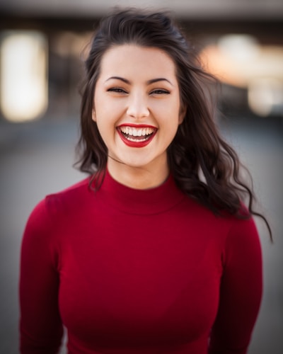Portrait de Sarah, cliente